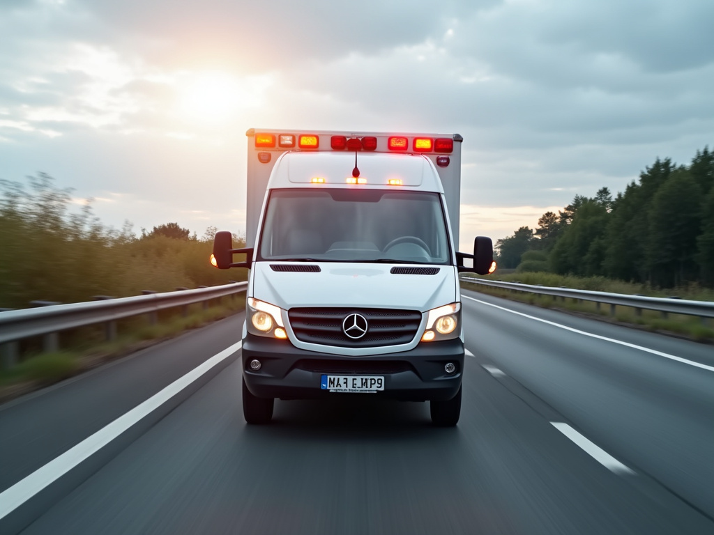 Ambulance on highway — los angeles freeway accident lawyer