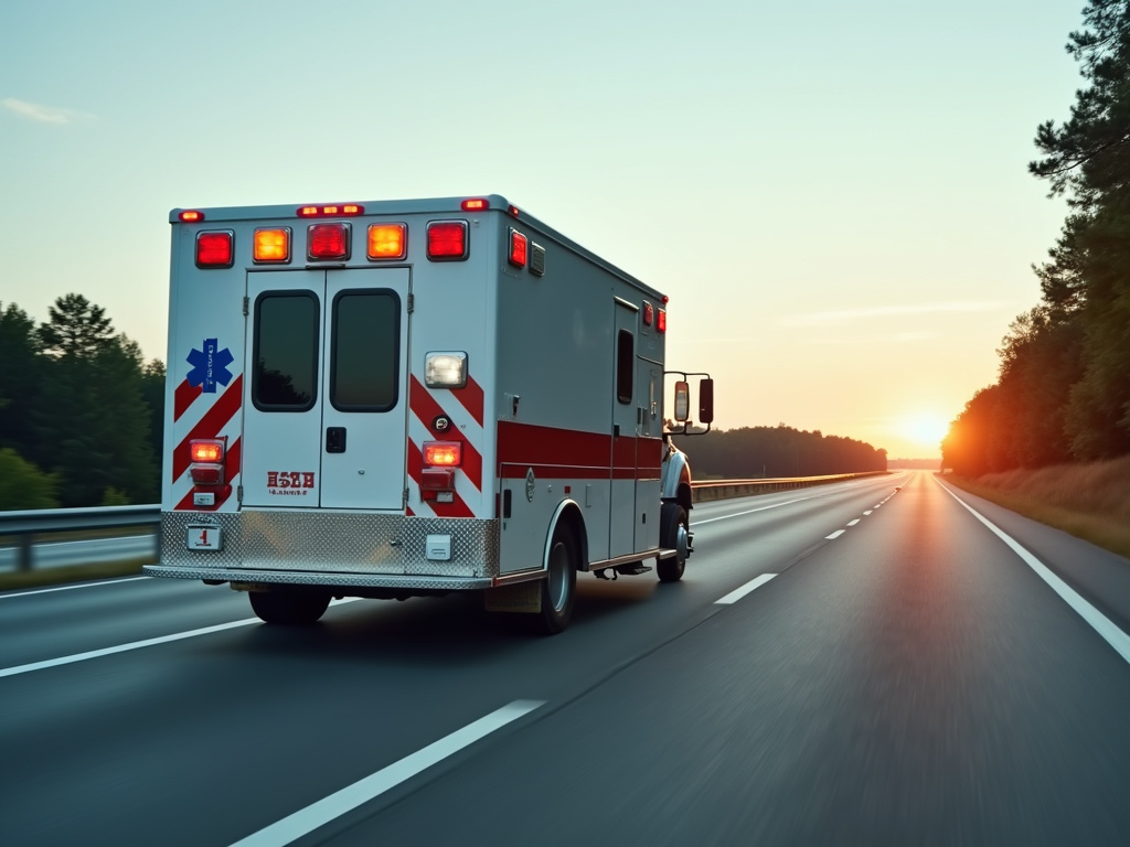 Ambulance on highway — los angeles freeway accident lawyer