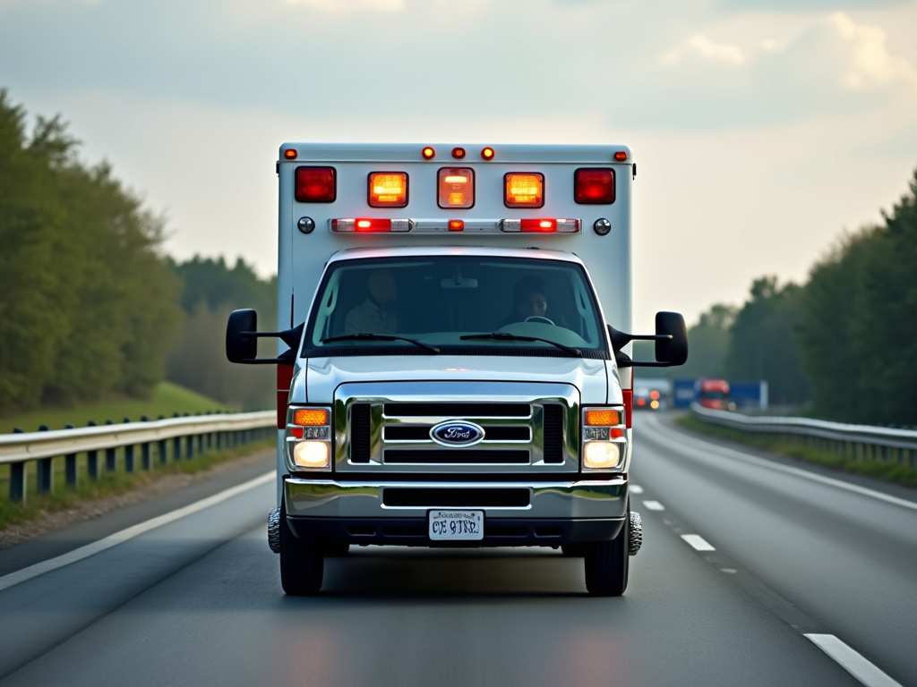 Ambulance on highway — los angeles freeway accident lawyer