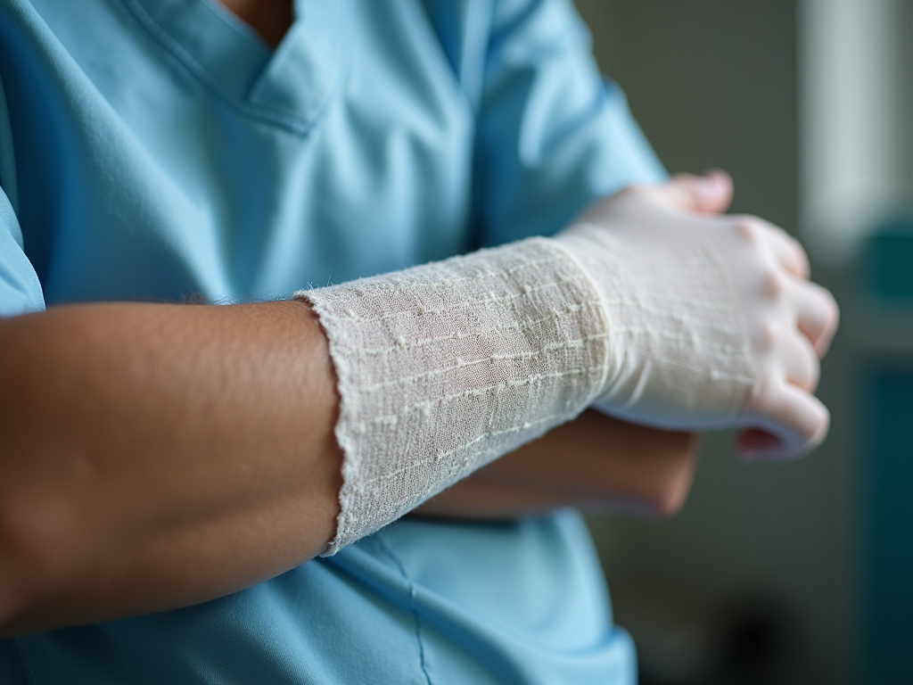 Bandaged arm — dog bite lawyer phoenix