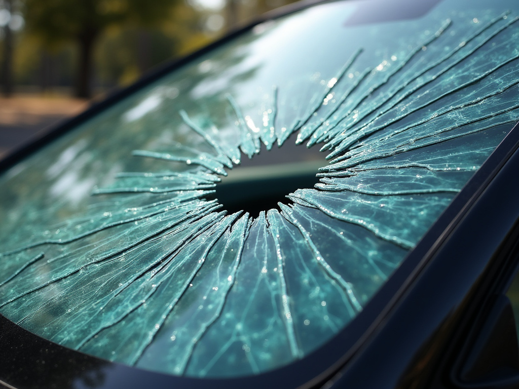 Broken windshield — truck accident lawyer phoenix