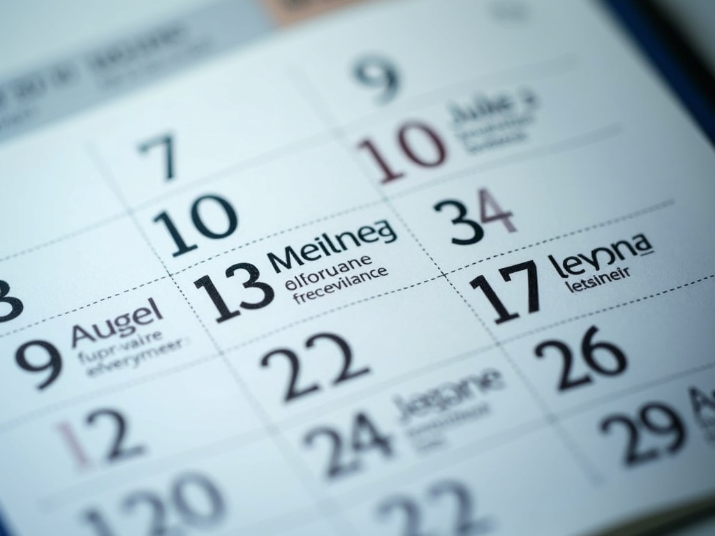 Calendar with deadlines — los angeles car accident lawyer