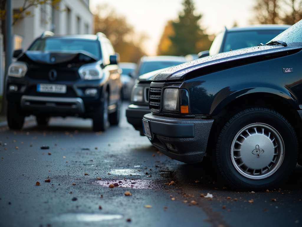 Car accident scene — los angeles car accident lawyer