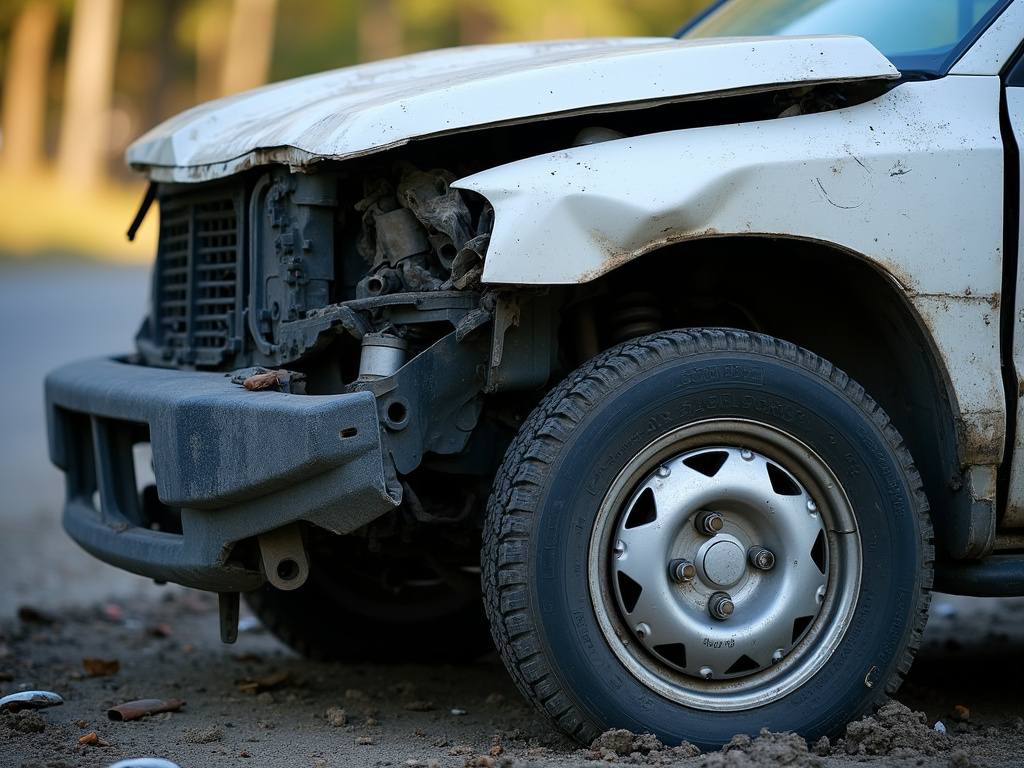 Car accident wreckage — personal injury lawyer phoenix