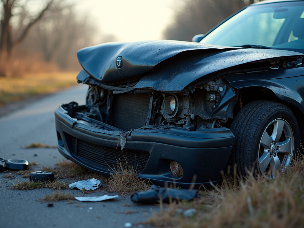 Car crash wreckage — personal injury lawyer phoenix