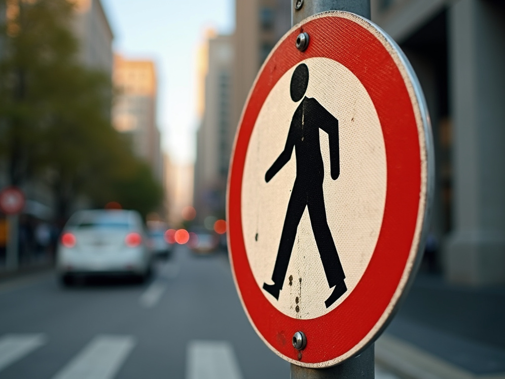 Crosswalk sign — bicycle accident lawyer phoenix