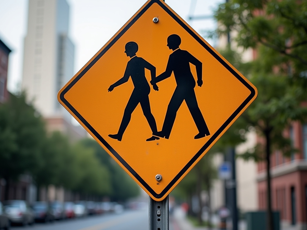 Crosswalk sign — bicycle accident lawyer phoenix
