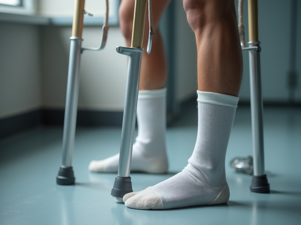 Crutches and cast — bicycle accident lawyer phoenix