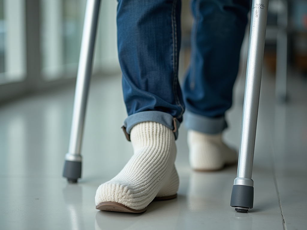 Crutches and cast — personal injury lawyer phoenix