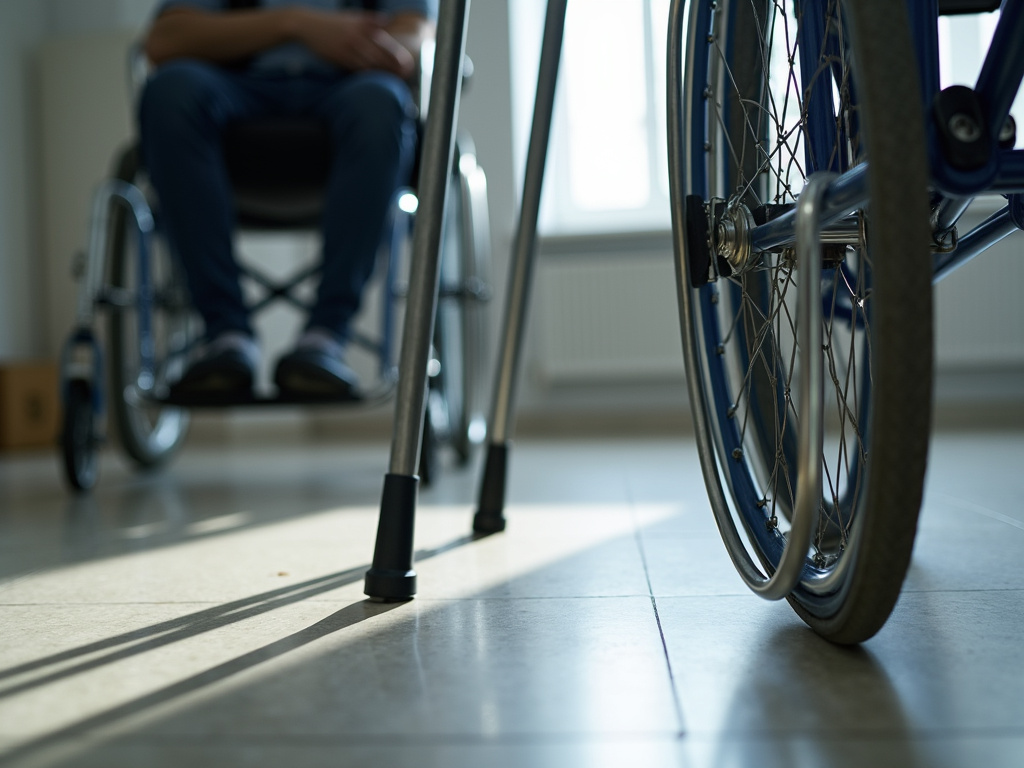 Crutches and wheelchair — brain injury lawyer phoenix