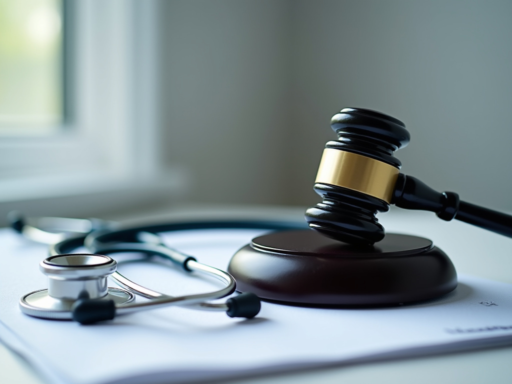 Gavel and stethoscope — birth injury lawyer phoenix