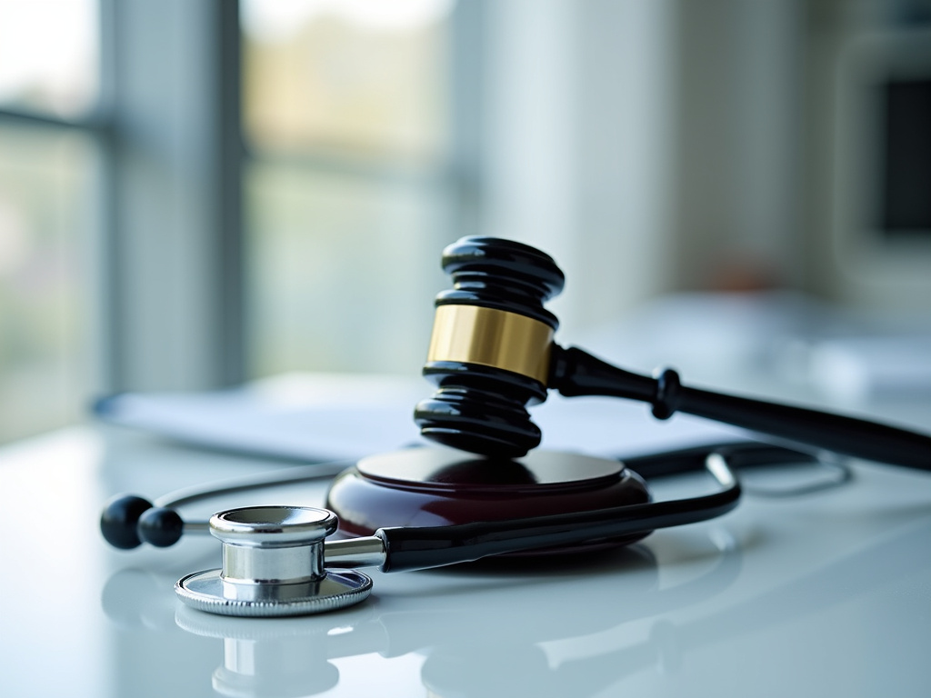 Gavel and stethoscope — birth injury lawyer phoenix
