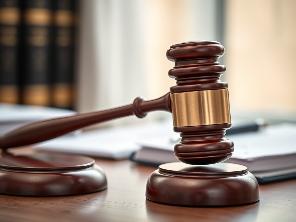 Gavel on desk — birth injury lawyer phoenix