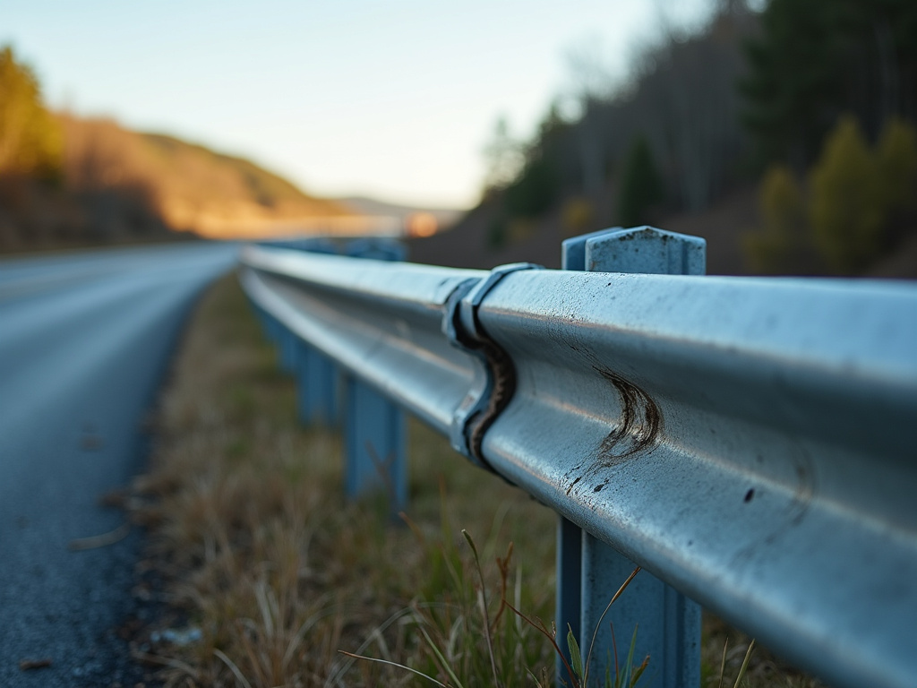 Highway guardrail damage — los angeles freeway accident lawyer