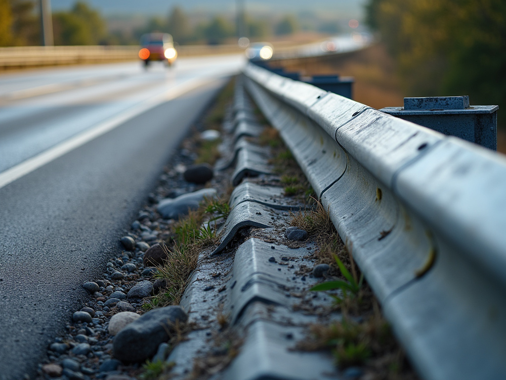 Highway guardrail damage — los angeles freeway accident lawyer