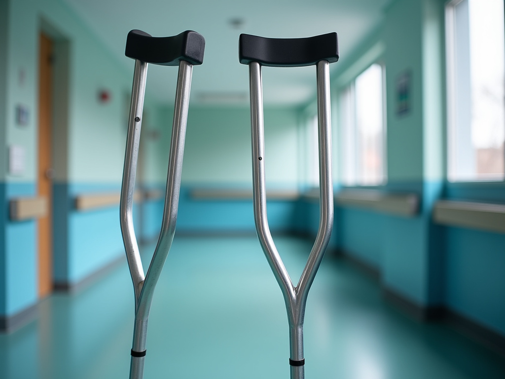 Hospital crutches — bicycle accident lawyer phoenix