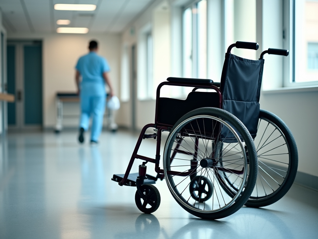 Hospital wheelchair — brain injury lawyer phoenix