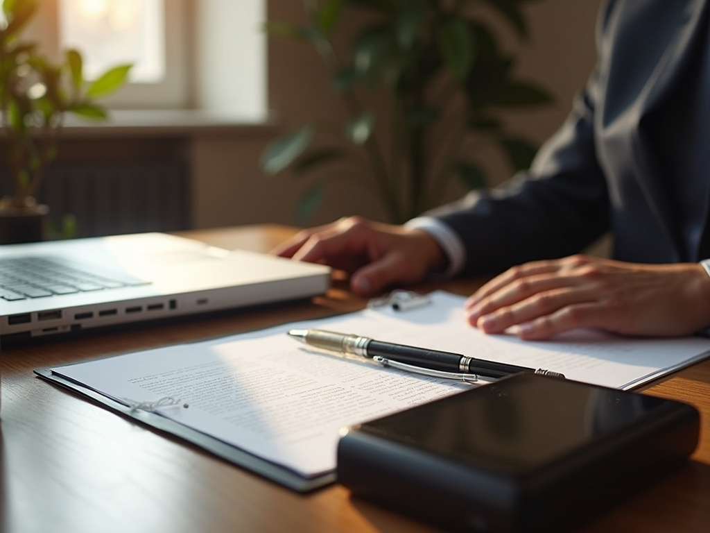 Law office desk — los angeles employment lawyer