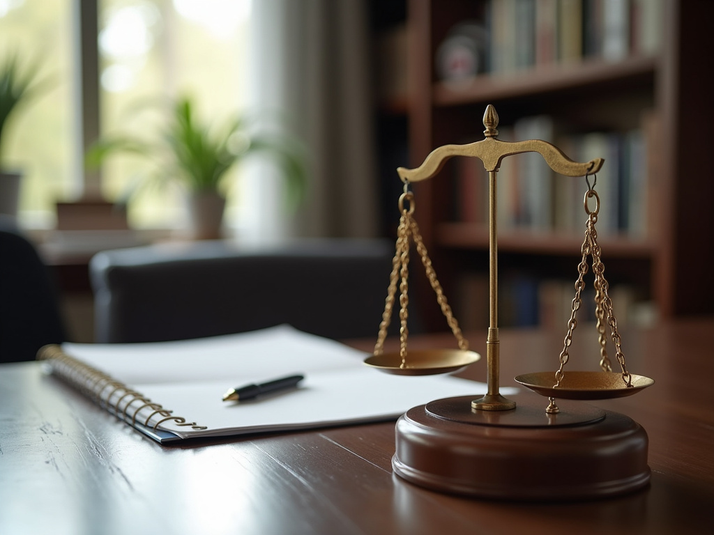 Law office desk — los angeles pedestrian accident lawyer