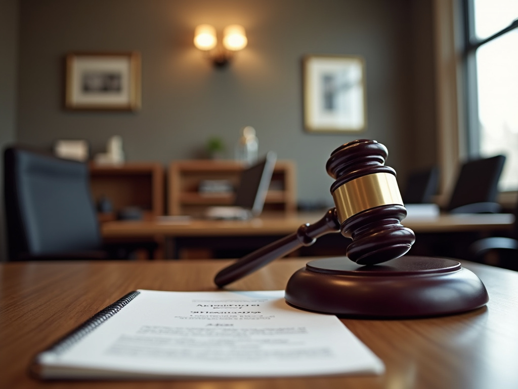 Law office desk — truck accident lawyer phoenix