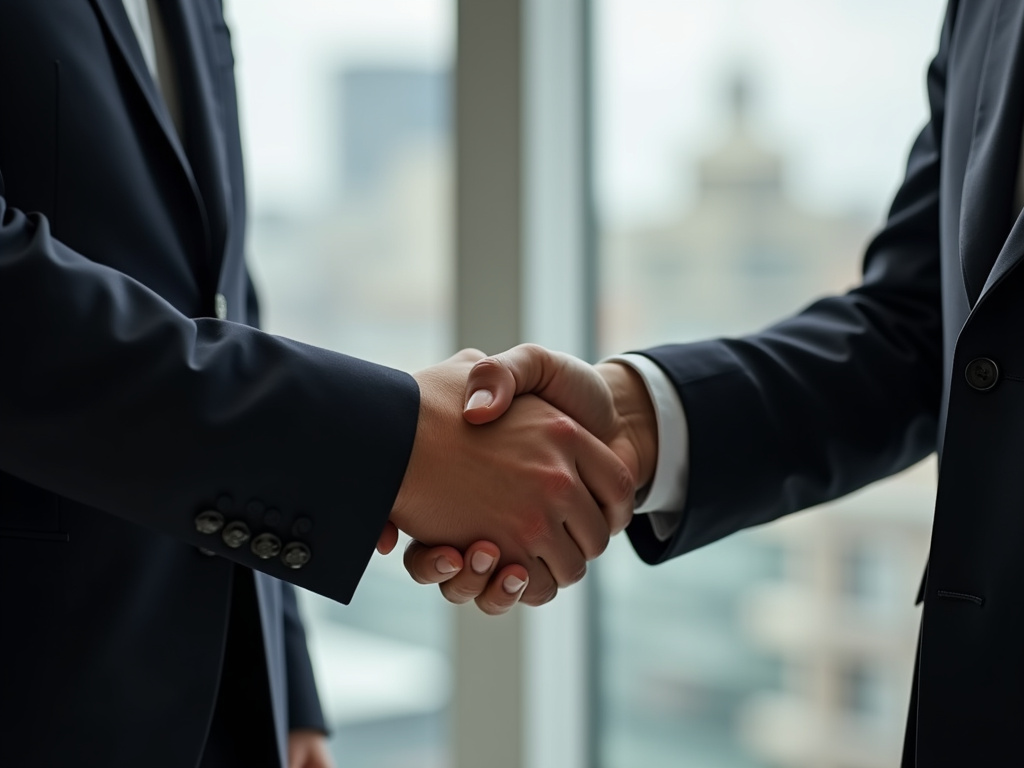 Lawyer shaking hands — los angeles car accident lawyer