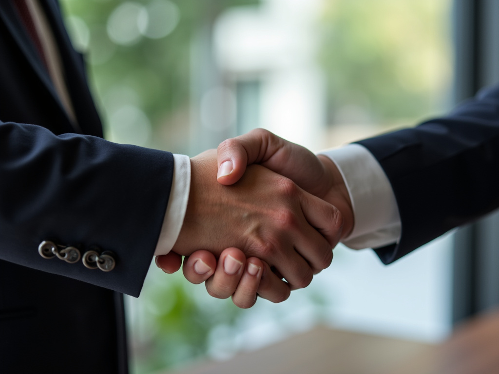 Lawyer shaking hands — los angeles dog bite lawyer