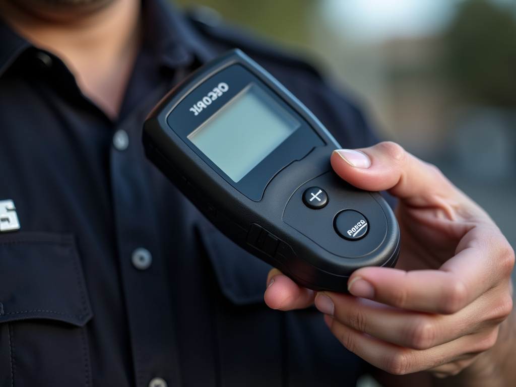 Police breathalyzer — los angeles drunk driving accident lawyer