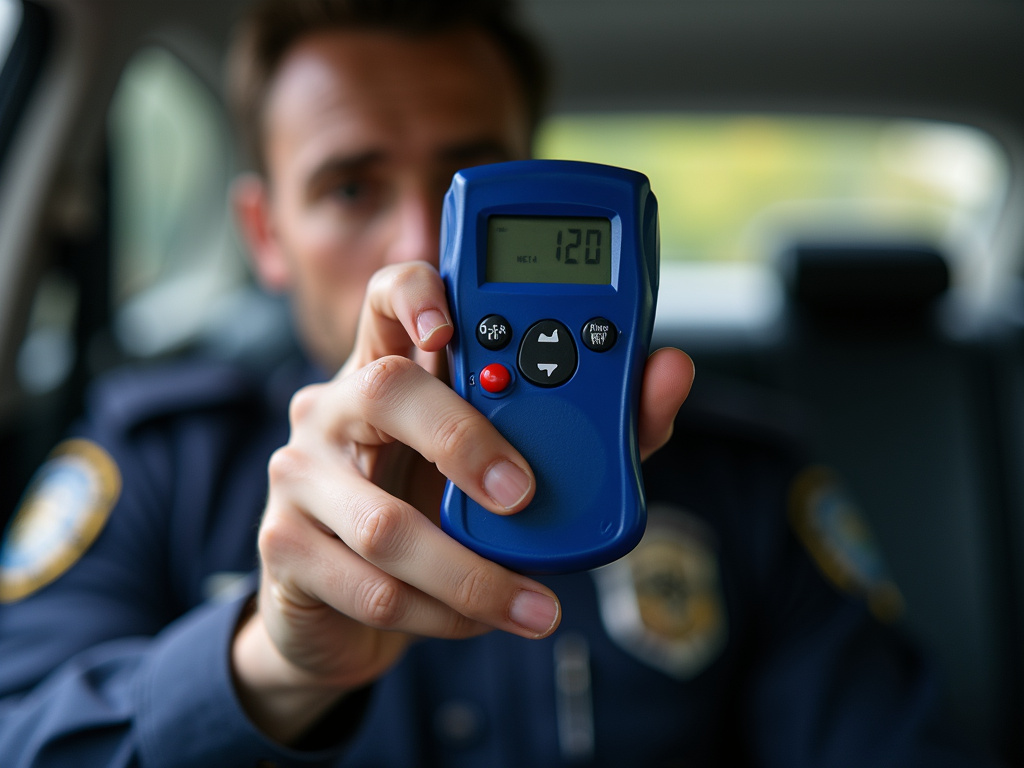 Police breathalyzer test — los angeles drunk driving accident lawyer