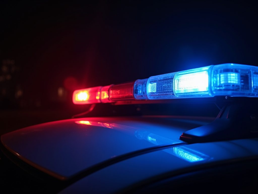 Police lights night — los angeles drunk driving accident lawyer