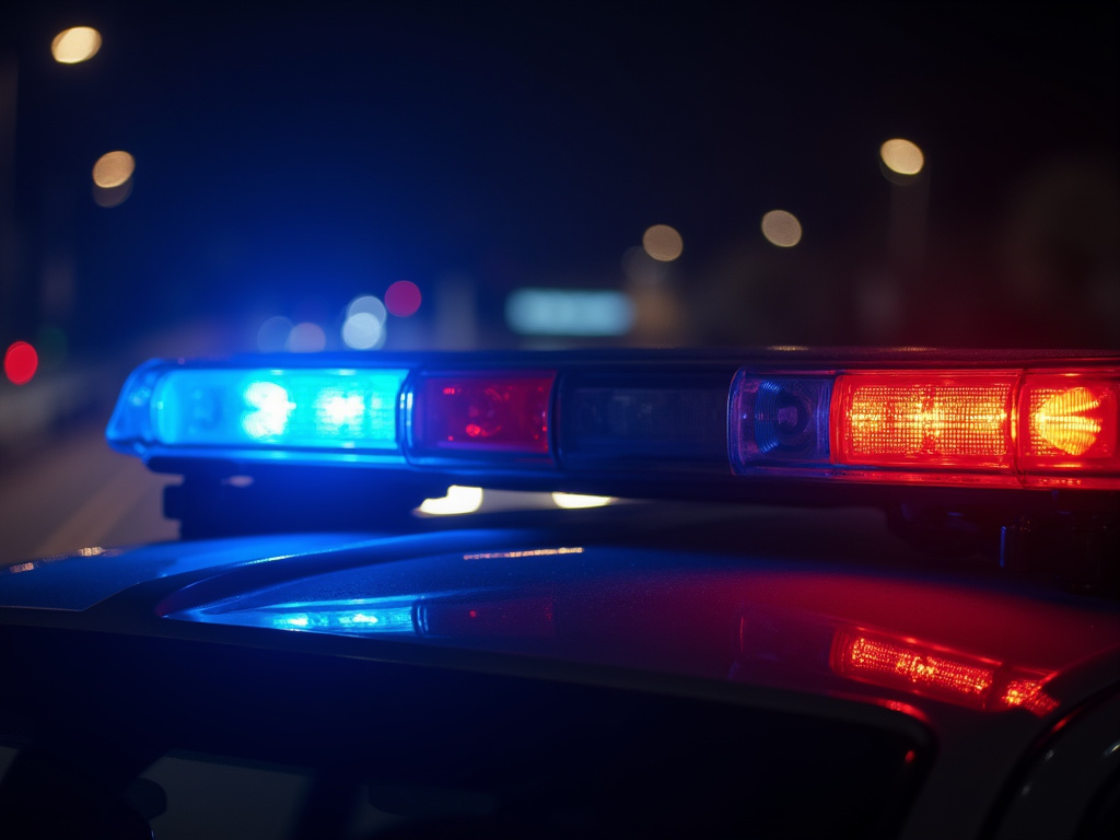 Police lights night — los angeles drunk driving accident lawyer