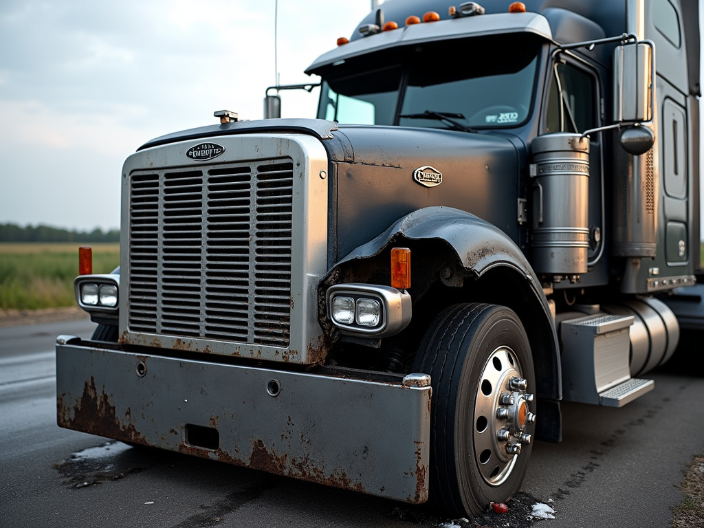 Semi truck wreckage — truck accident lawyer phoenix