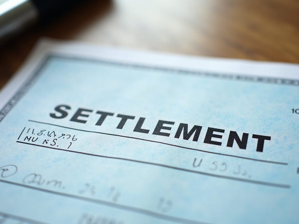 Settlement check — los angeles car accident lawyer