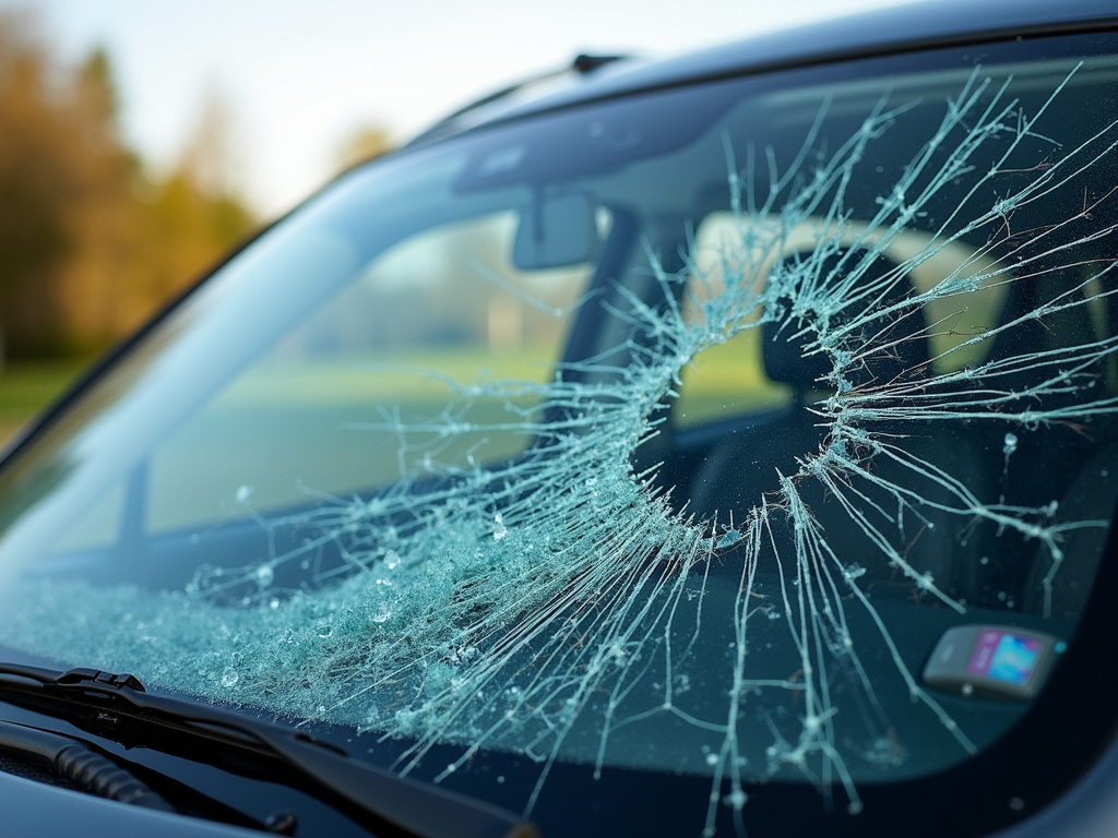 Shattered windshield — los angeles drunk driving accident lawyer