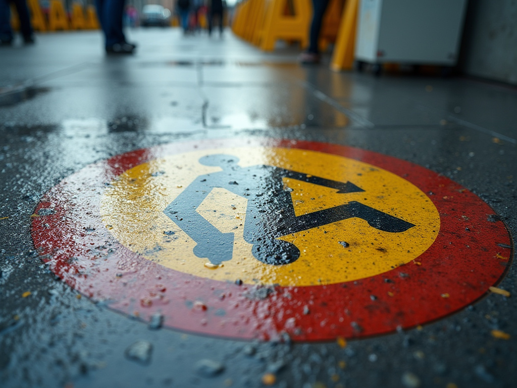 Wet floor sign — los angeles slip and fall lawyer
