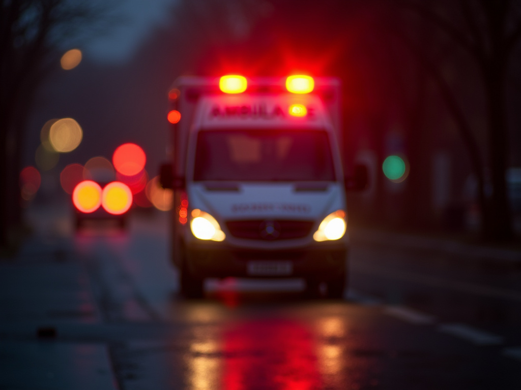 Ambulance lights — los angeles pedestrian accident lawyer