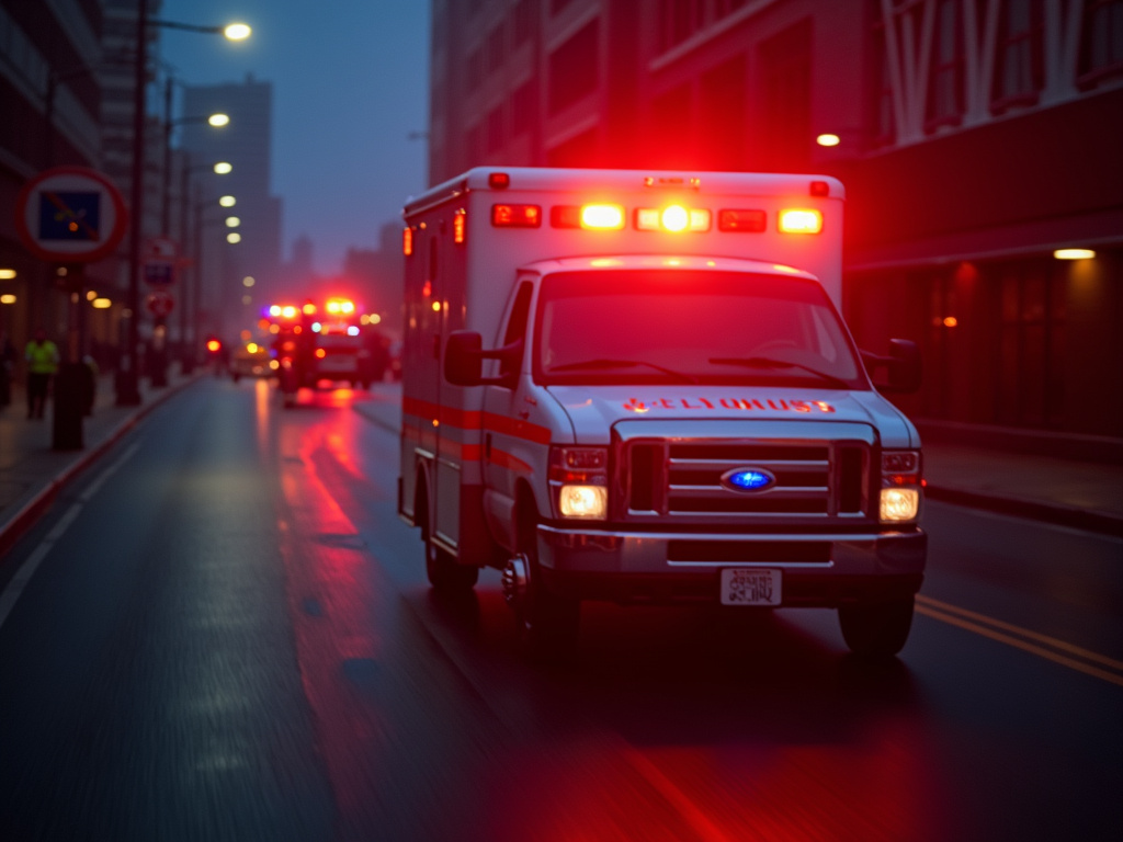 Ambulance lights — los angeles pedestrian accident lawyer
