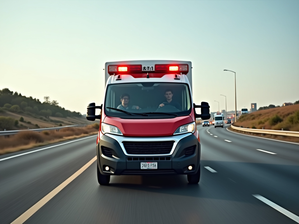 Ambulance on highway — los angeles freeway accident lawyer