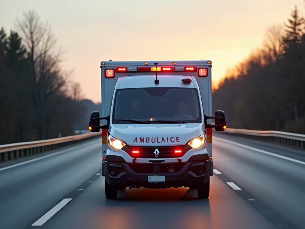 Ambulance on highway — los angeles freeway accident lawyer