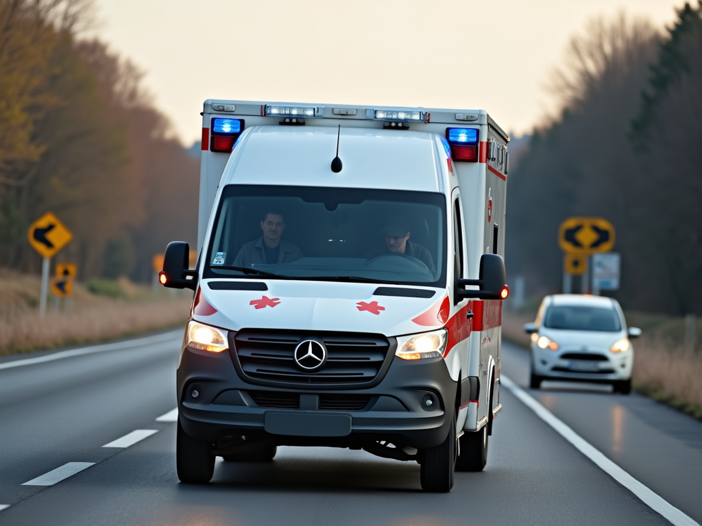 Ambulance on highway — los angeles freeway accident lawyer