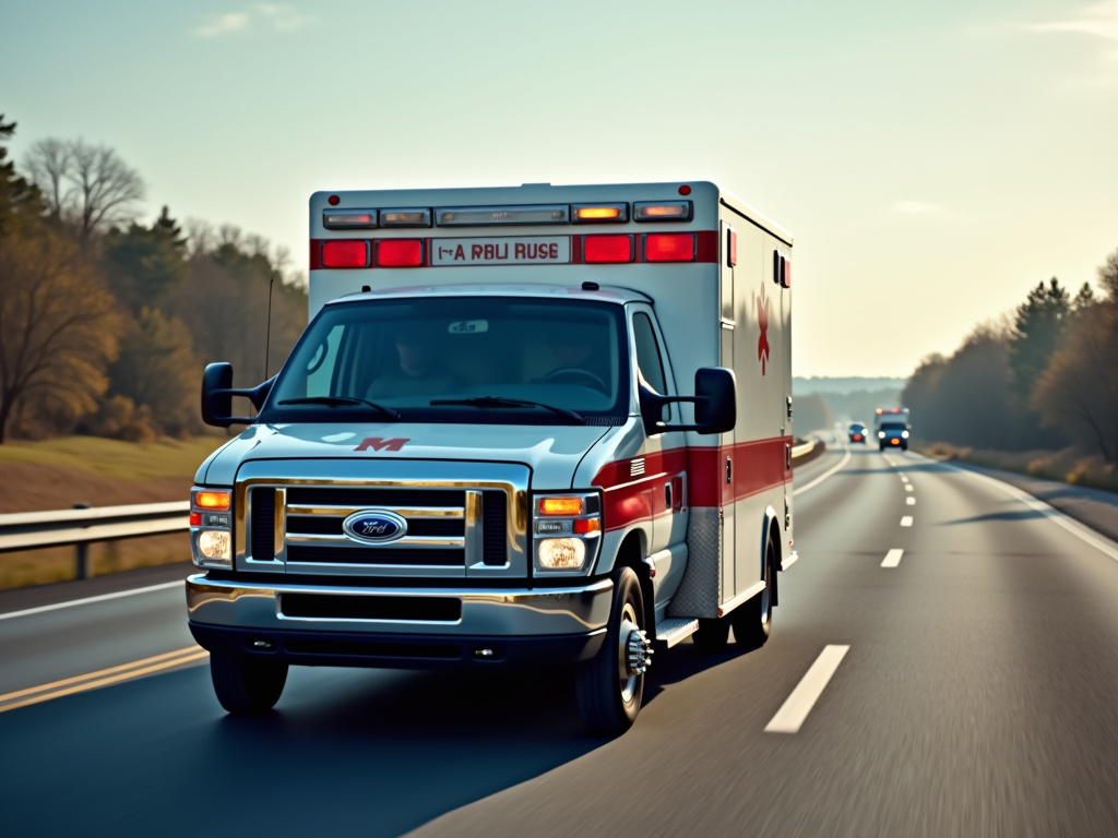 Ambulance on highway — los angeles freeway accident lawyer