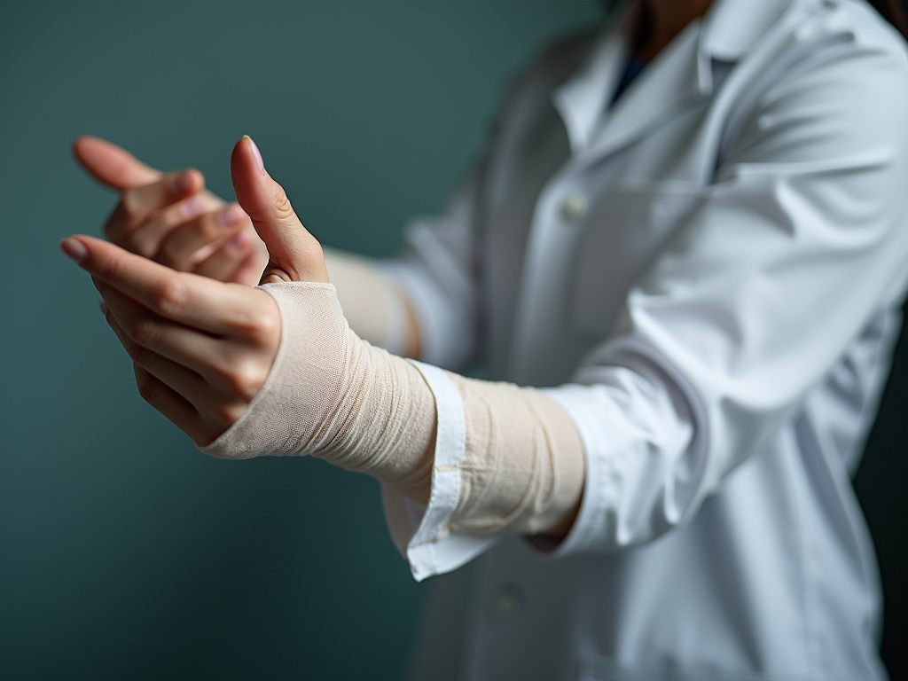 Bandaged arm — dog bite lawyer phoenix
