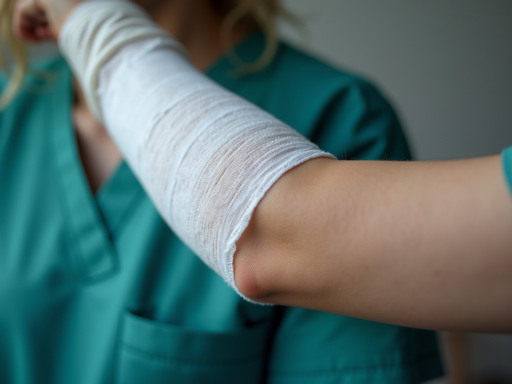 Bandaged arm — dog bite lawyer phoenix
