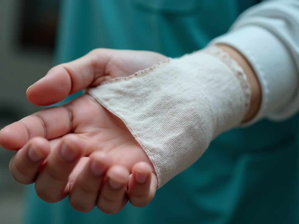 Bandaged arm — dog bite lawyer phoenix