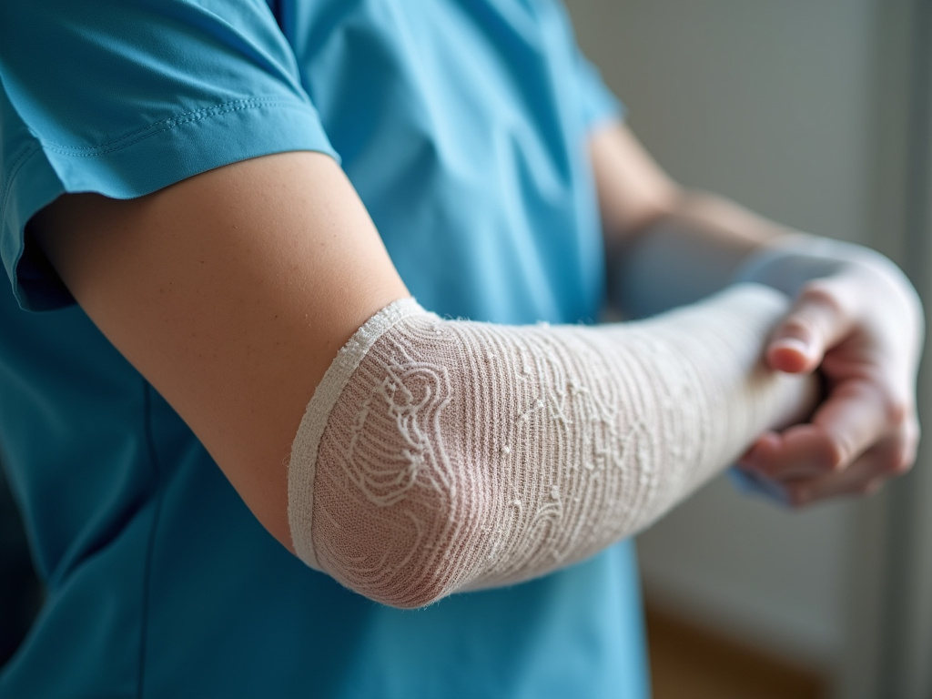 Bandaged arm — dog bite lawyer phoenix