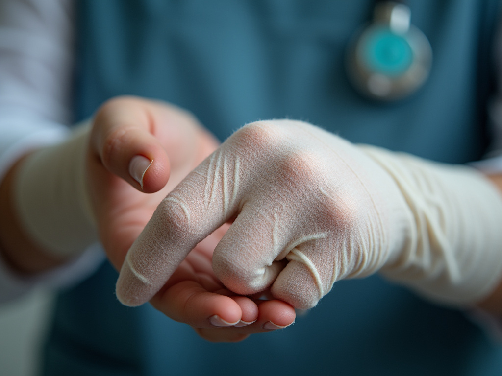Bandaged hand — dog bite lawyer phoenix