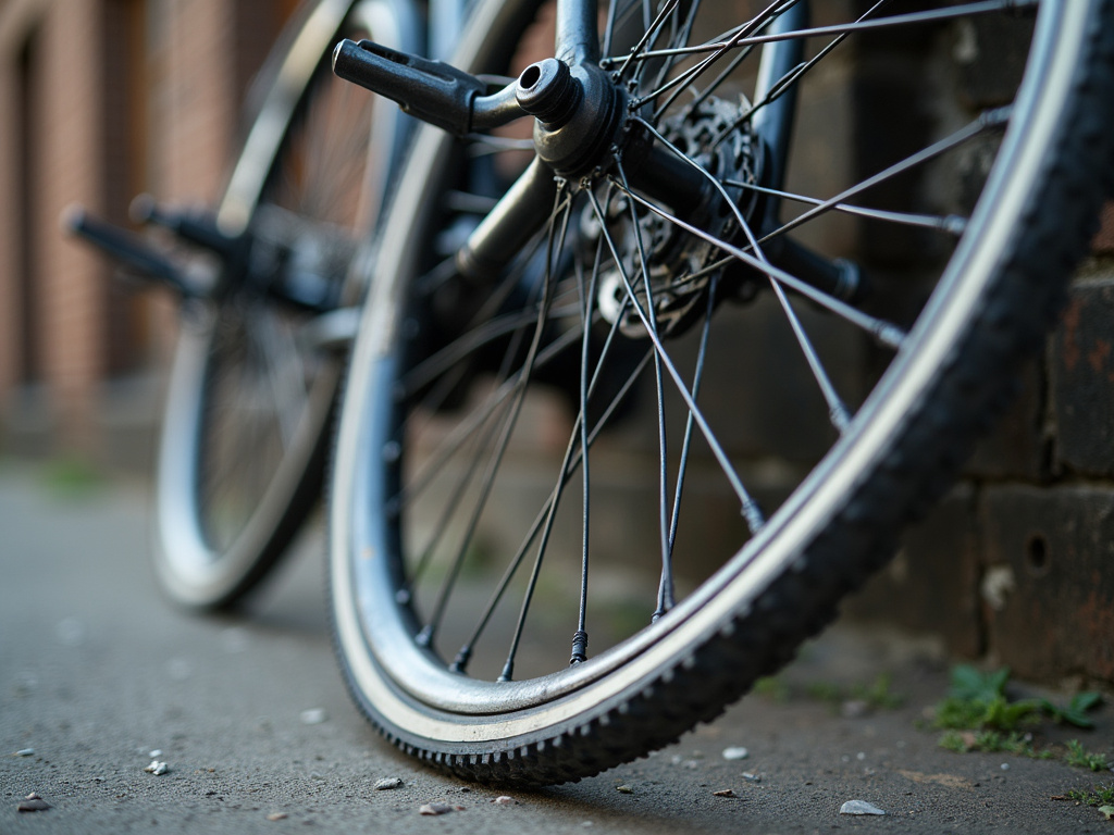 Bent bicycle wheel — bicycle accident lawyer phoenix