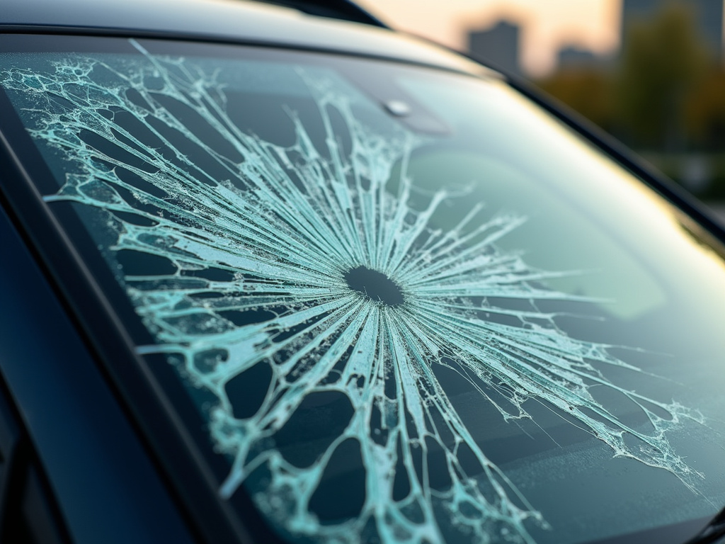 Broken windshield — los angeles pedestrian accident lawyer