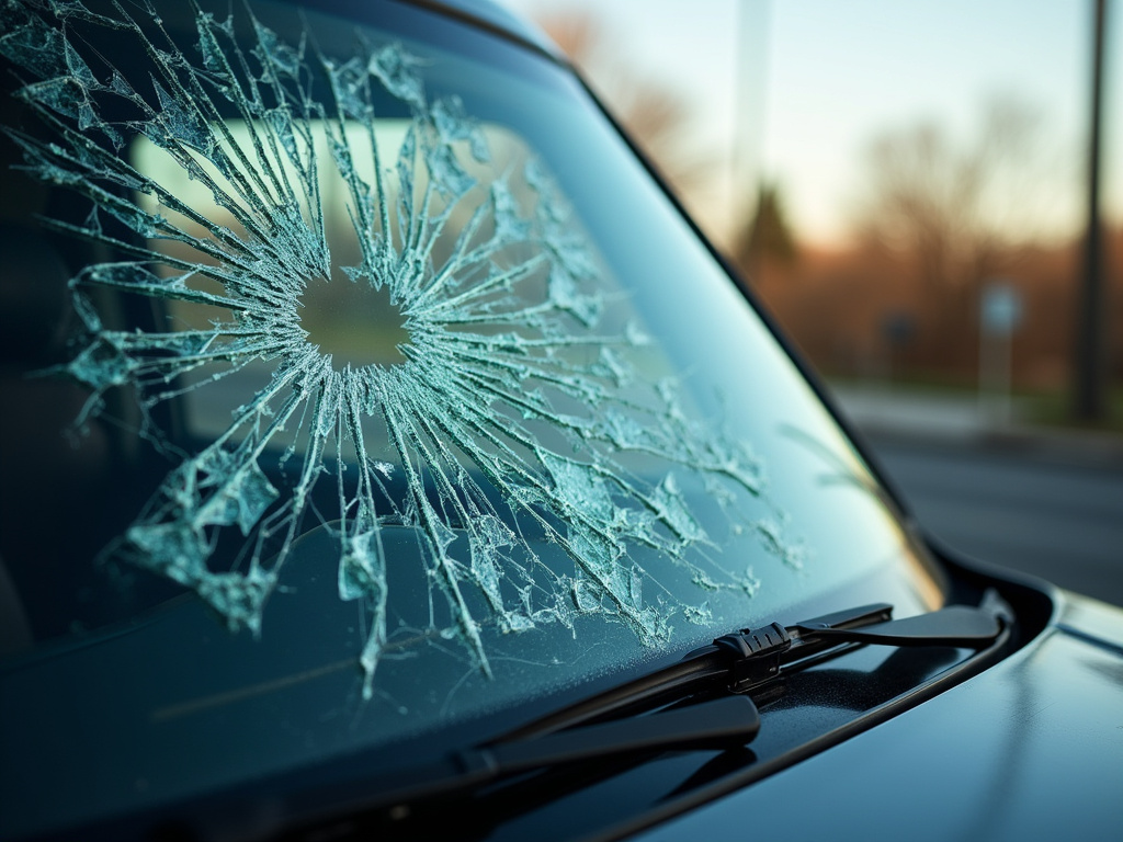 Broken windshield — truck accident lawyer phoenix
