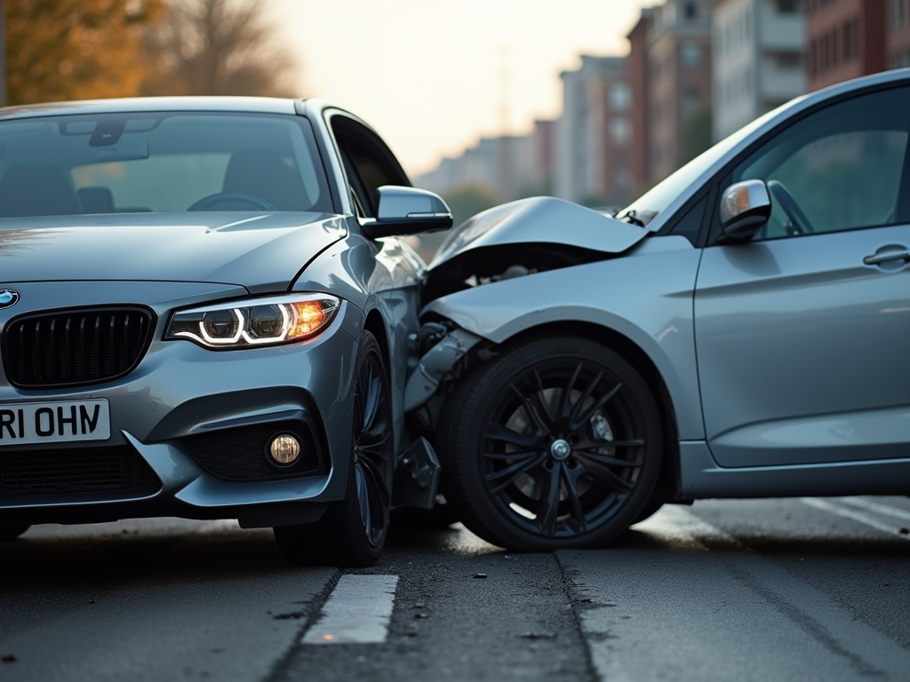 Car accident scene — los angeles car accident lawyer