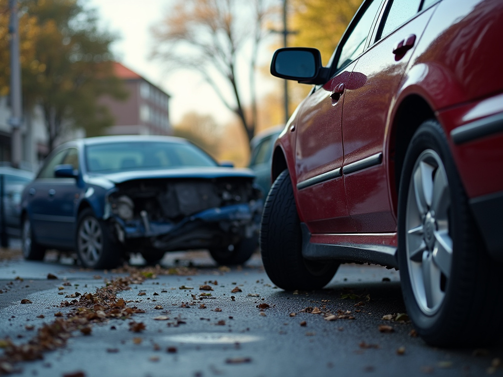 Car accident scene — los angeles car accident lawyer